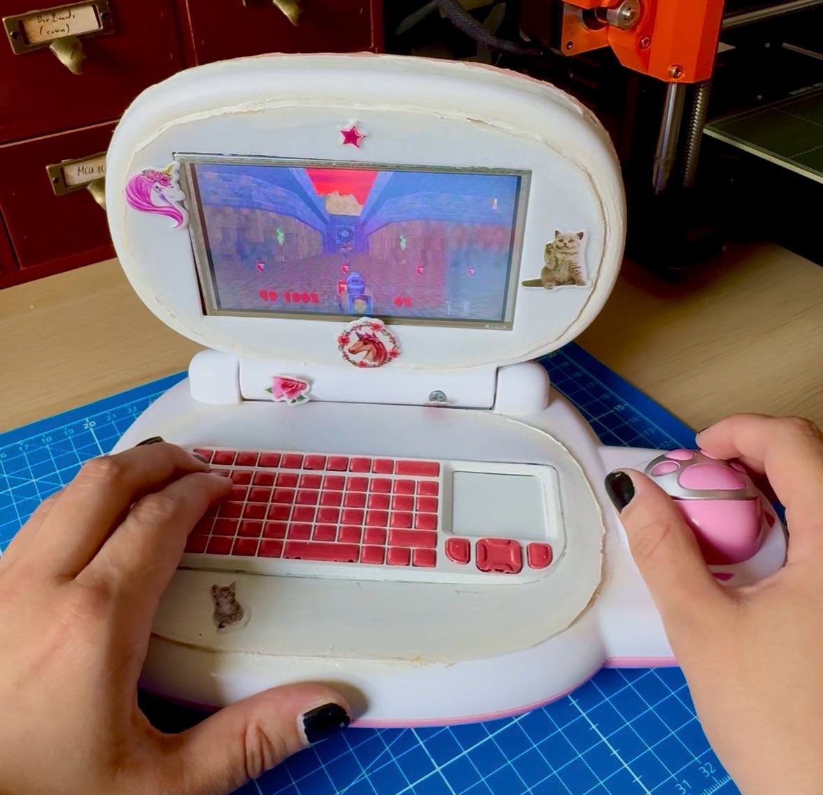 The one game made for the PinkPad: DOOM