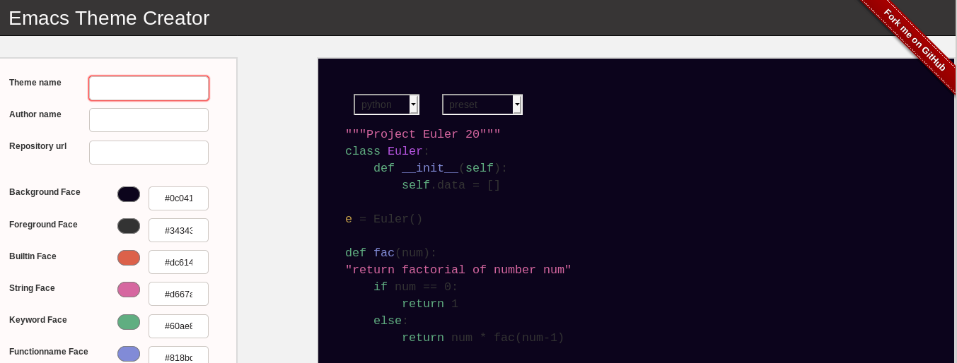 create theme screenshot