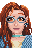 Pixel portrait of Kati